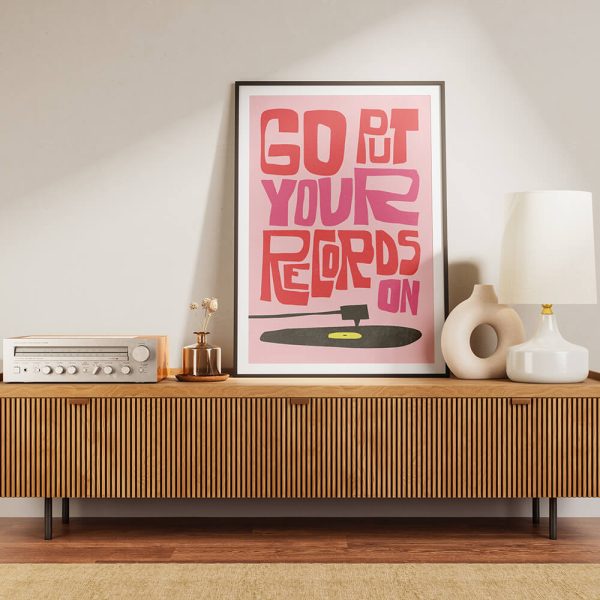 "PUT YOUR RECORDS ON" poster