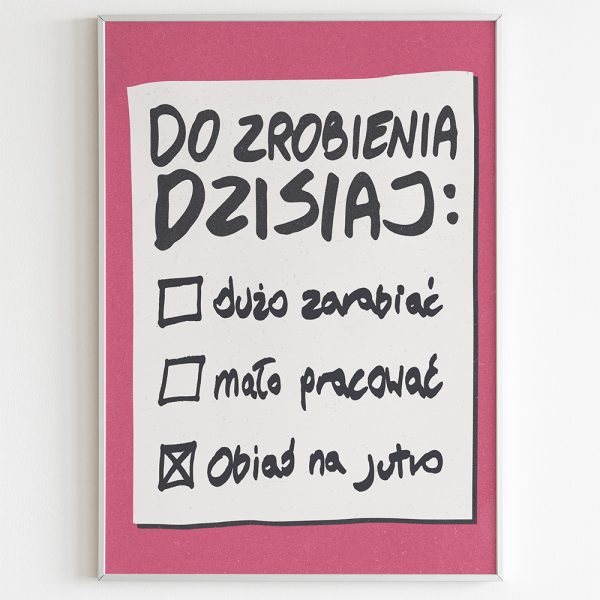 "LISTA NA DZISIAJ" poster